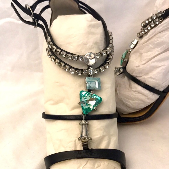 Giuseppe Zanotti 38 EU Black w/ Crystals - Picture 10 of 13